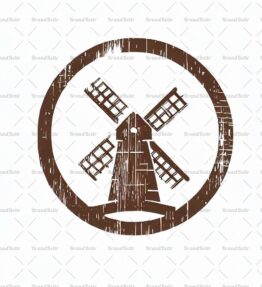 Rustikale Windmühle